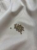100 7# Ash Blonde 3mm Silicone-Lined Aluminium Nano Beads
