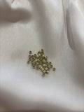 100 13# Warm Blonde 3mm Silicone-Lined Aluminium Nano Beads