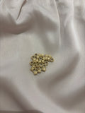 100 13# Warm Blonde 5mm Silicone-Lined Aluminium Micro Beads