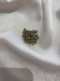 100 8# Dark Blonde 5mm Silicone-Lined Aluminium Micro Beads
