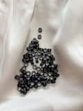 100 1# Black 5mm Silicone-Lined Aluminium Micro Beads