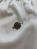 100 11# Light Brown 3mm Silicone-Lined Aluminium Nano Beads